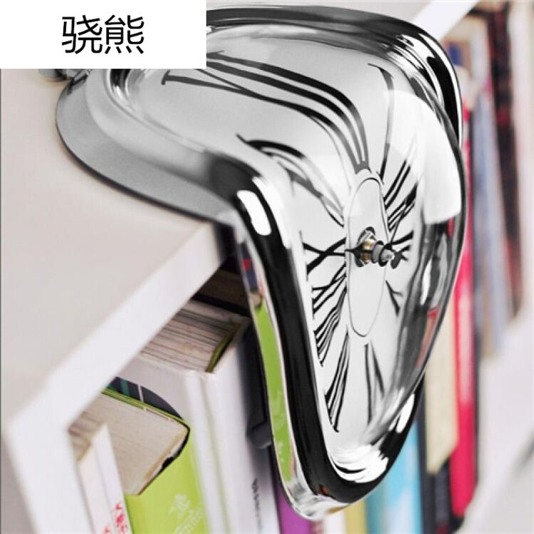 静音机芯】 创意扭曲的时钟融化钟表挂钟复古家居 永恒的记忆【图片 价格 品牌 评论】-京东