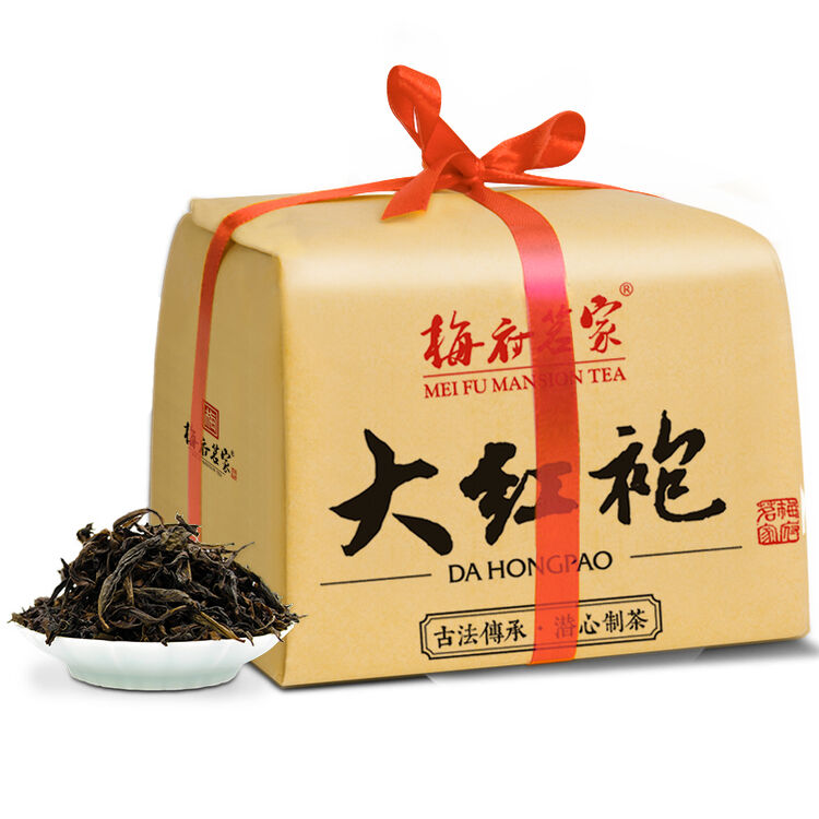 梅府茗家茶叶 武夷山岩茶大红袍150g兰花香大红袍乌龙茶