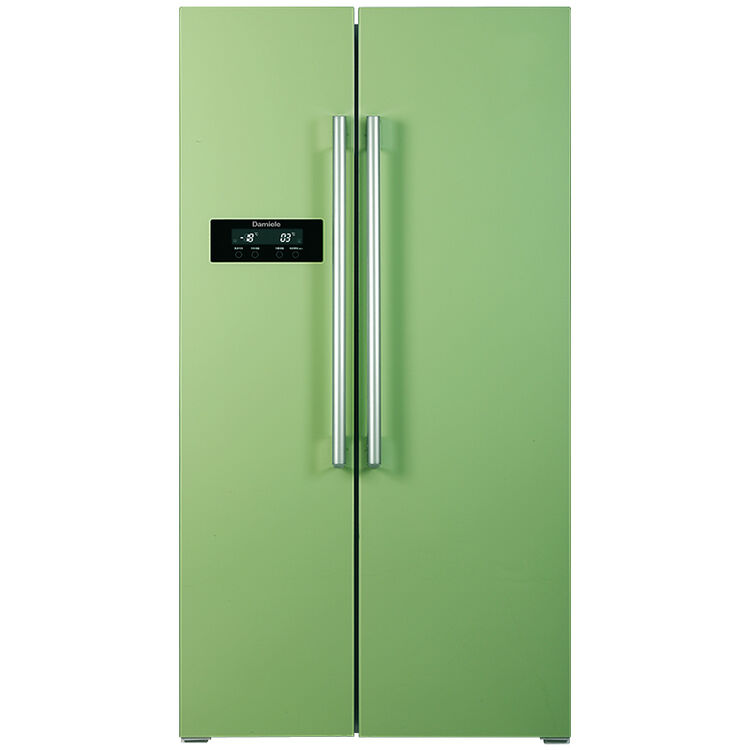 达米尼(damiele)bcd-516wkgd 516升彩晶玻璃对开门风冷冰箱(柠檬黄)