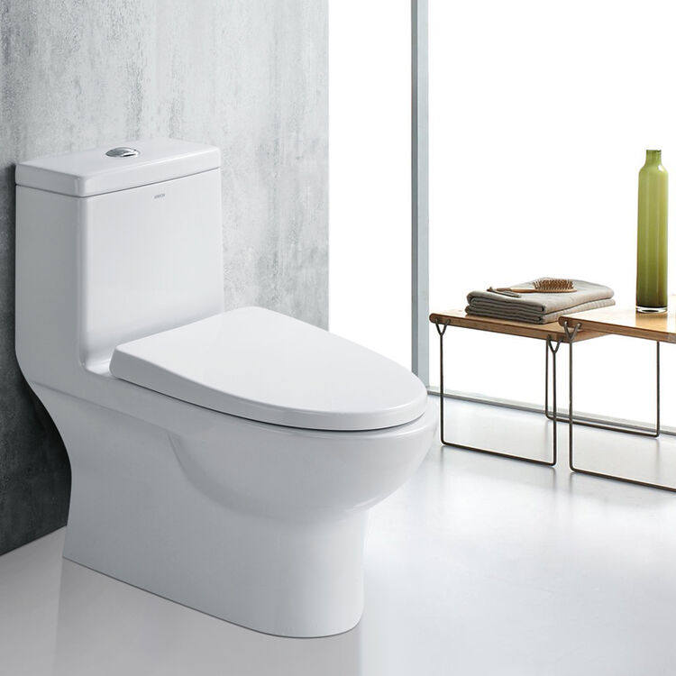 箭牌(arrow) 箭牌卫浴抽水马桶一段式节水卫浴静音防臭连体虹吸马桶坐