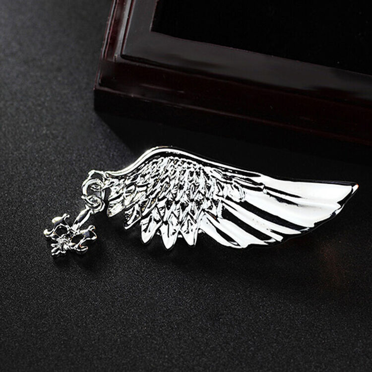 男士胸针西装别针领扣复古个性配饰品男朋友礼物情人节礼物 单翼翅膀