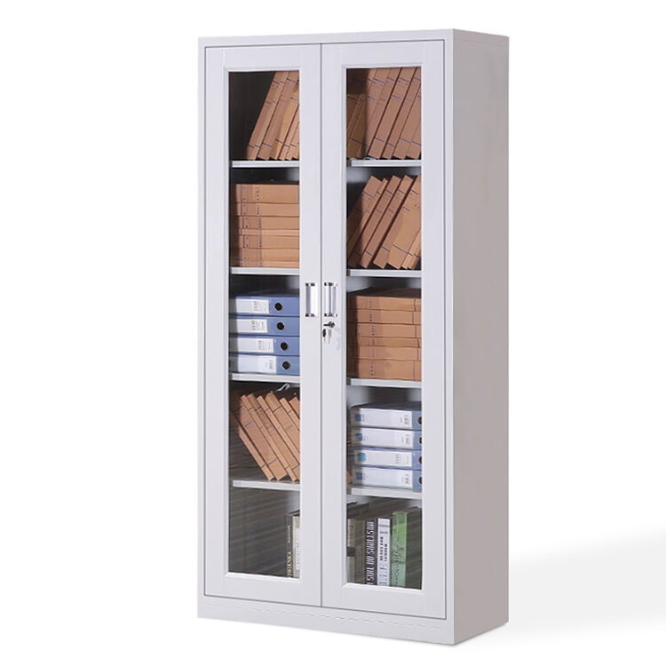 佐盛 文件柜铁皮柜档案柜办公柜钢制资料柜储物柜通玻对开文件柜