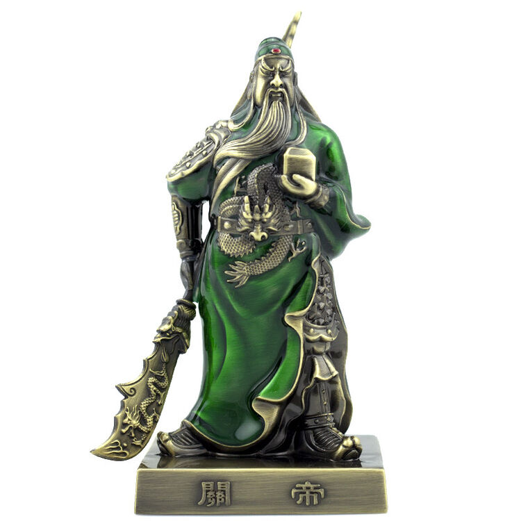 关公汽车摆件车载佛像保平安车饰车内饰品车装饰用品关二爷 绿袍托印