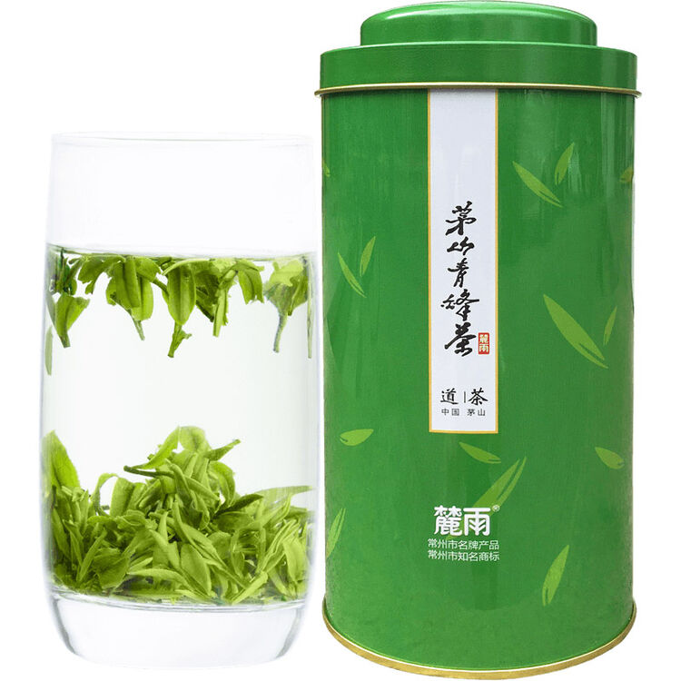 【2件9折 4件8折】2018新茶春茶明前茅山青峰 翠柏旗枪炒青绿茶罐装