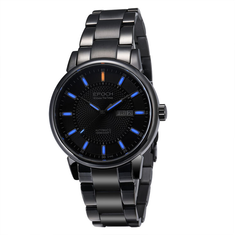 epoch艾保克 夜光手表全自动机械男表 氚气自发光h3防水镂空腕表 a款