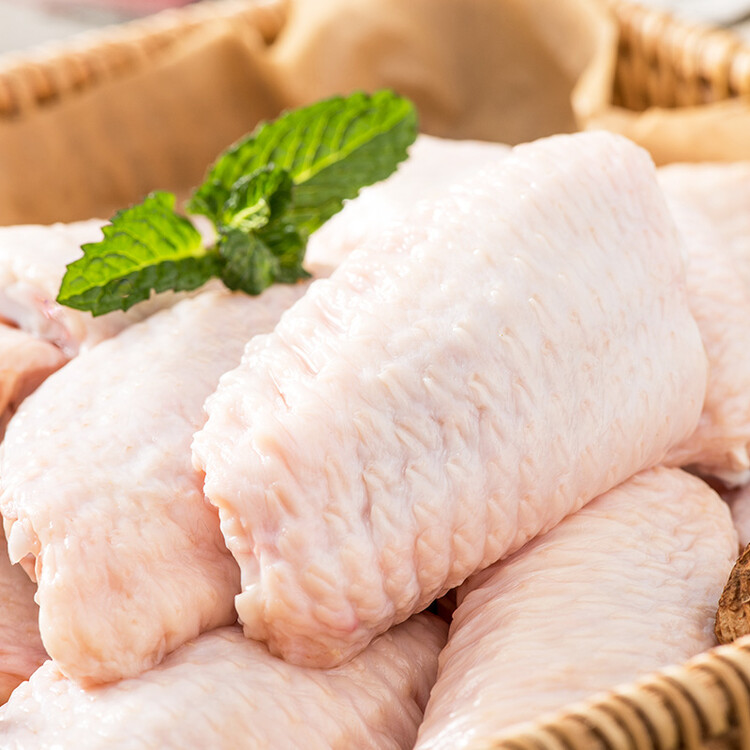 六和 冷冻鸡翅中 1kg/袋 白羽鸡烤鸡翅炸鸡翅烧烤卤味