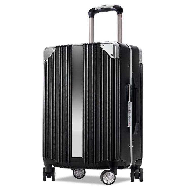 银座ginzatravela9058kpc材质窄框拉杆箱商务休闲铝框静音万向轮旅行