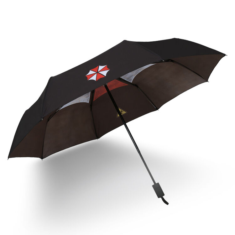 创意折叠生化危机雨伞安布雷拉主题保护伞男女三折动漫漫晴雨伞 生化