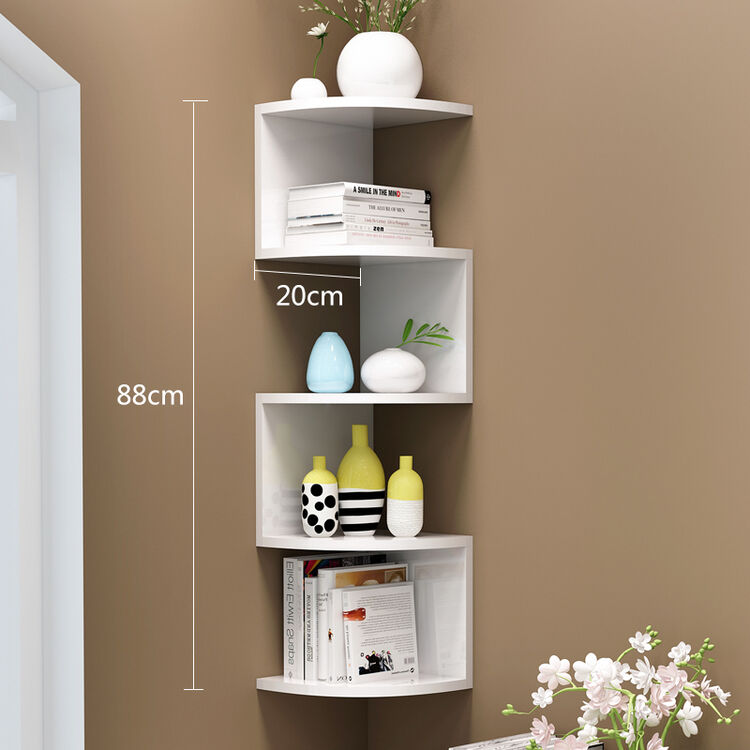 书架 墙转角搁架书架搁板搁架置物架隔板壁挂置物架隔板转角书架墙角