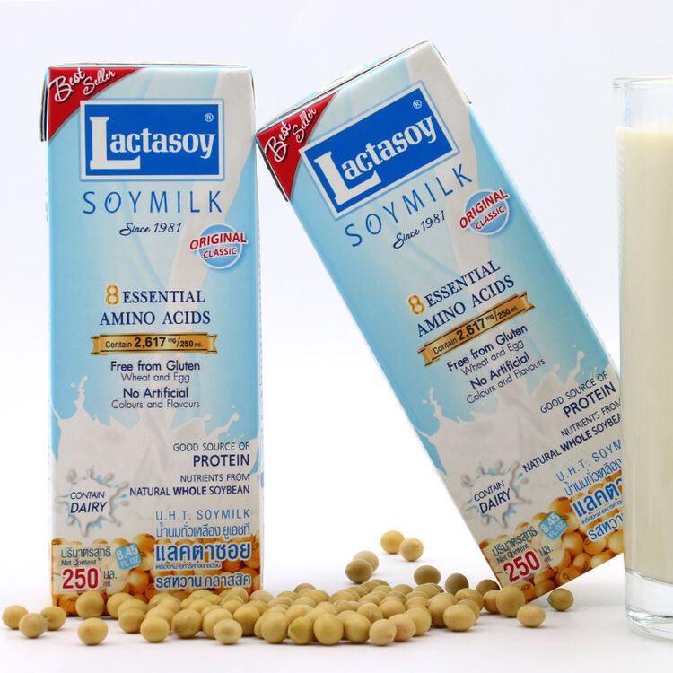 泰国原装力大狮豆奶250ml*12盒 早餐奶 进口饮料