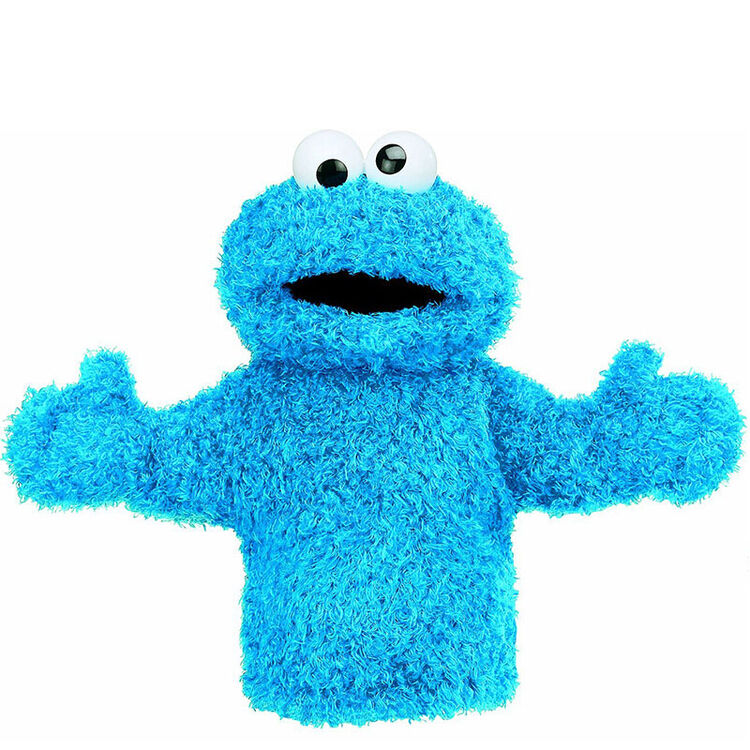 【全球购】美国sesame street 创意芝麻街儿童手偶 木偶剧玩具 甜饼怪