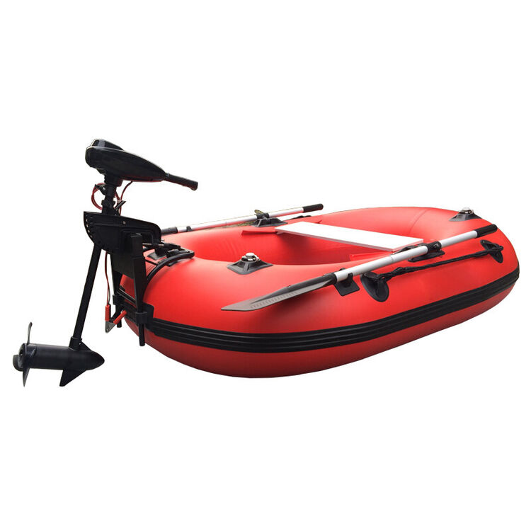 加厚橡皮艇三人硬底船冲锋舟皮划艇气垫船 红色 标准【图片 价格 品牌