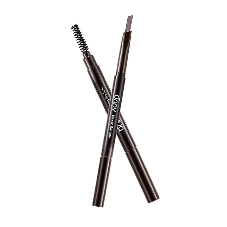 unny眉笔双头自动旋转 持久防水防汗不晕染 一字画眉初学者 2#灰咖色