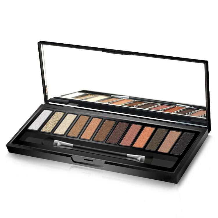 mistine(蜜丝婷)12色魅惑炫色眼影盘 9g(裸妆 大地色 烟熏珠光 易上色