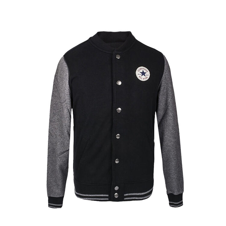 匡威 2015年秋季新款男子棒球服夹克开衫外套13478c003 墨黑色13478