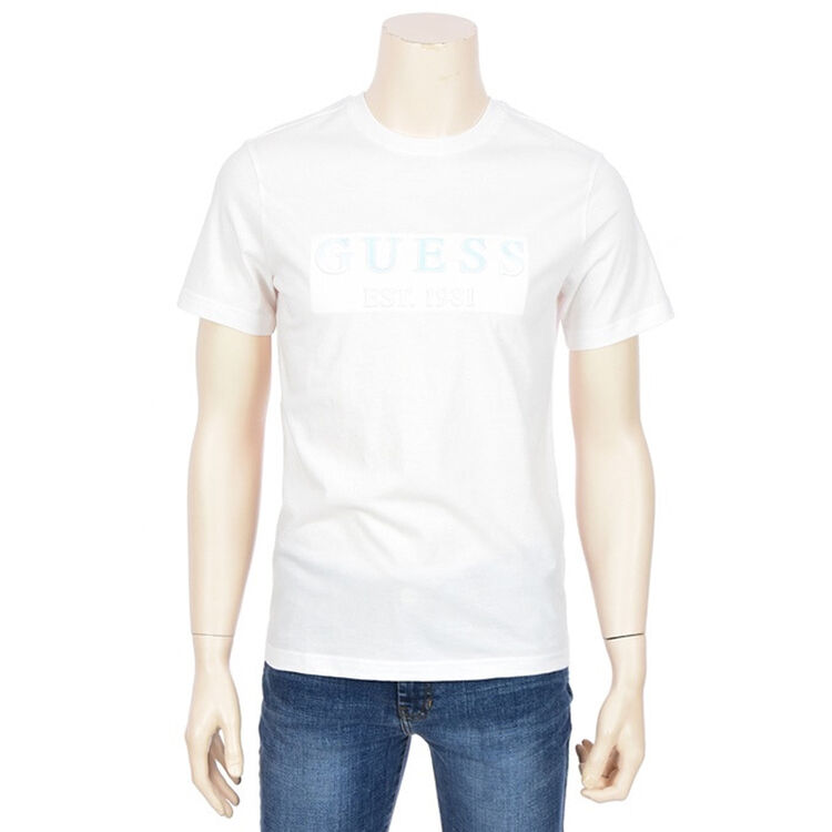guess盖尔斯短袖男士时尚百搭t恤 mi2k6428 白色/wht xl