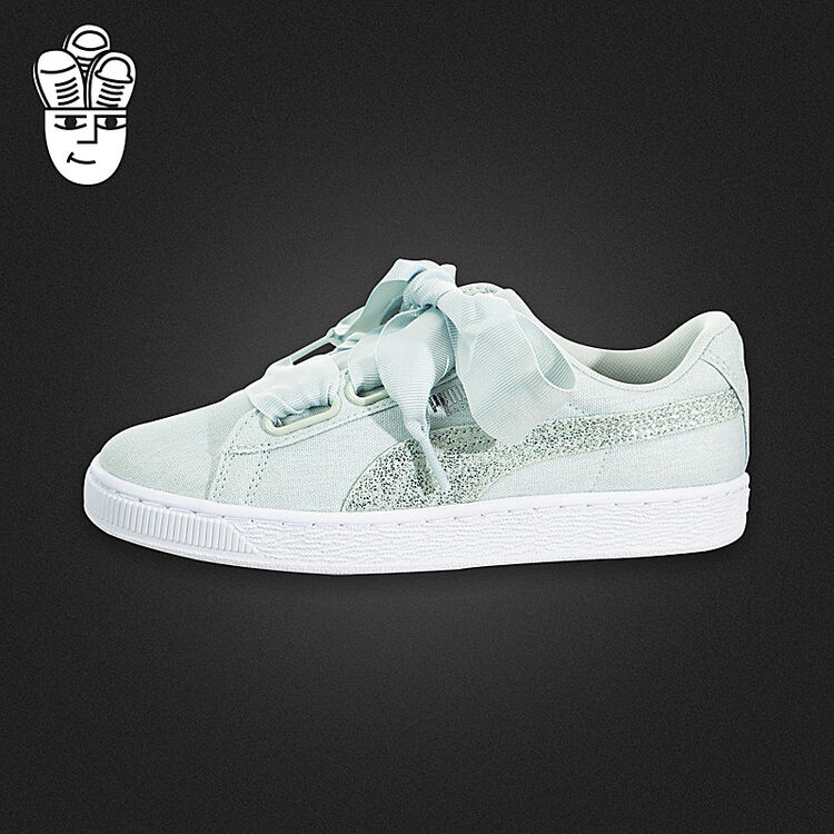 puma basket heart canvas 彪马蝴蝶结女鞋 低帮板鞋 运动休闲鞋