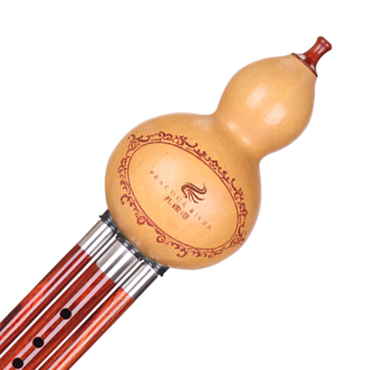 孔雀河(peacock river) 红檀木葫芦丝初学c调降b调成人自学专业gf小d