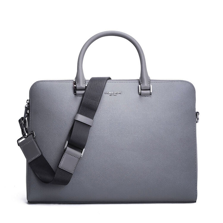 michael kors/迈克高仕 mk男包 斜跨包手提包 奢侈品 男包 浅灰色