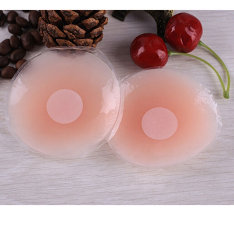 素趣硅胶乳贴隐形乳贴胸贴 圆形一对 梅花二对(硅胶)