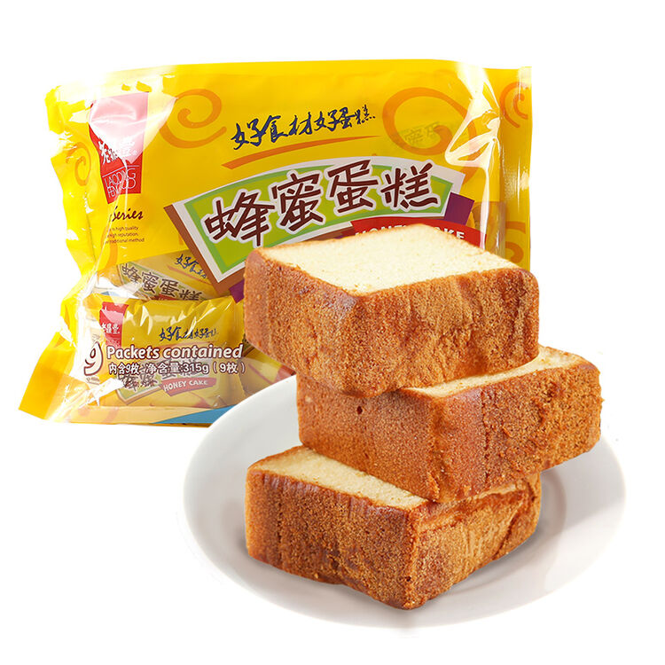 老鼎丰 蜂蜜蛋糕315g 蛋糕点心 零食早餐哈尔滨特产小糕点松软蛋糕