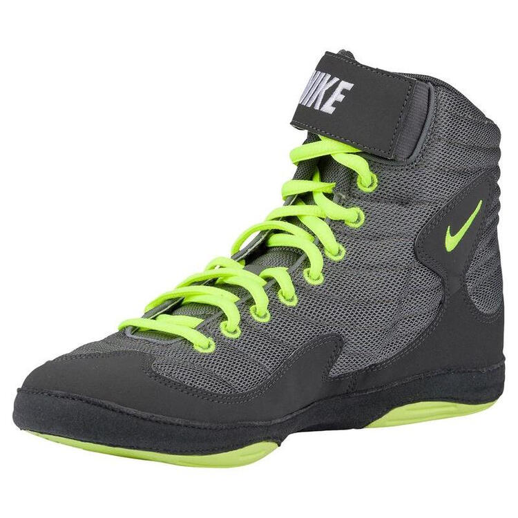 全球购耐克(nike) inflict 3 - 男子运动摔跤鞋 cool grey/volt/dark