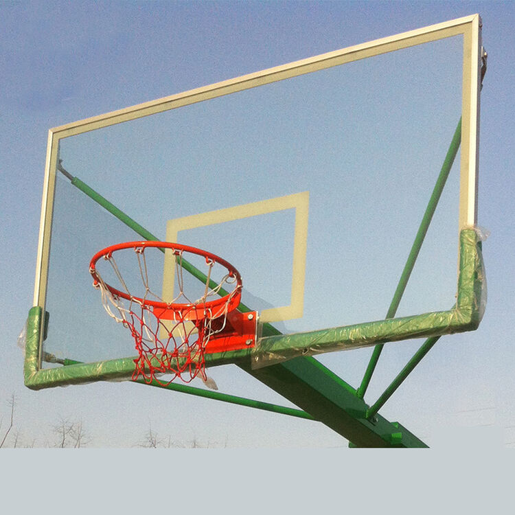 户外标准钢化玻璃篮板训练篮球架篮板室外木制复合篮球板篮筐 10mm厚