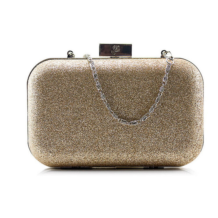 兰蔻(lancome) 时尚手拿包化妆包/专柜赠品 金色链条扳扣化妆包 晚宴