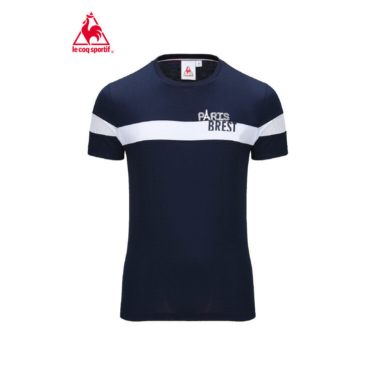 乐卡克le coq sportif 法国公鸡圆领短袖t恤男 藏青 l