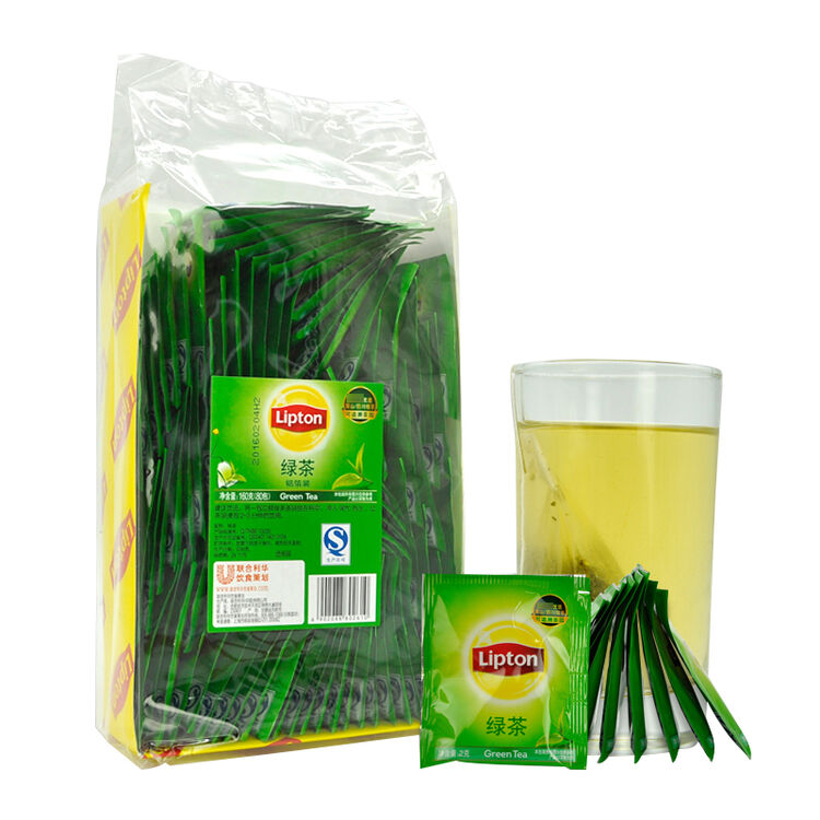 lipton/立顿绿茶包 精选绿茶160g(独立铝箔装) 袋泡茶2gx80袋