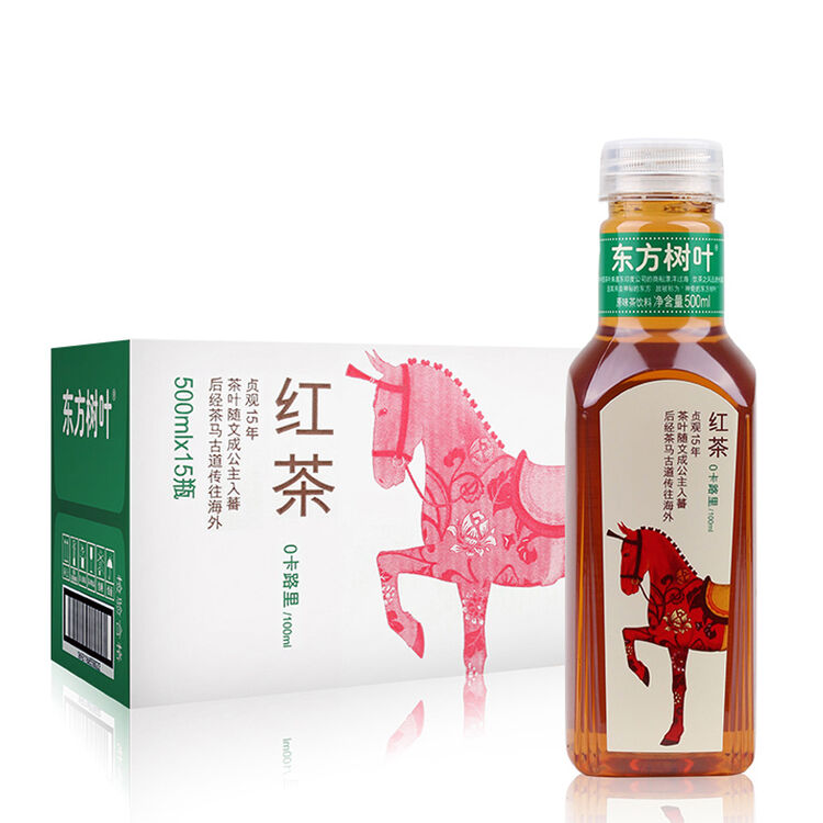 农夫山泉 东方树叶无糖饮料【全国区域包邮】 红茶500ml*15瓶