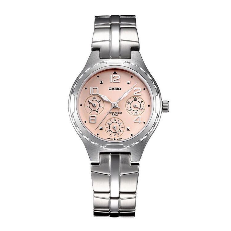 卡西欧(casio)手表日本品牌女士运动休闲系列石英女表 ltp-2064a-4a