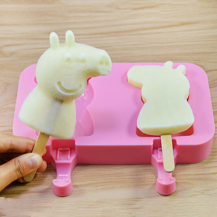 畅望 雪糕模具硅胶家用儿童自制卡通可爱做冰淇淋冰棒模具厨房小工具