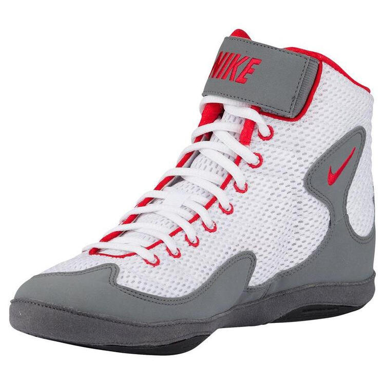 全球购耐克(nike) inflict 3 - 男子运动摔跤鞋 white/university red