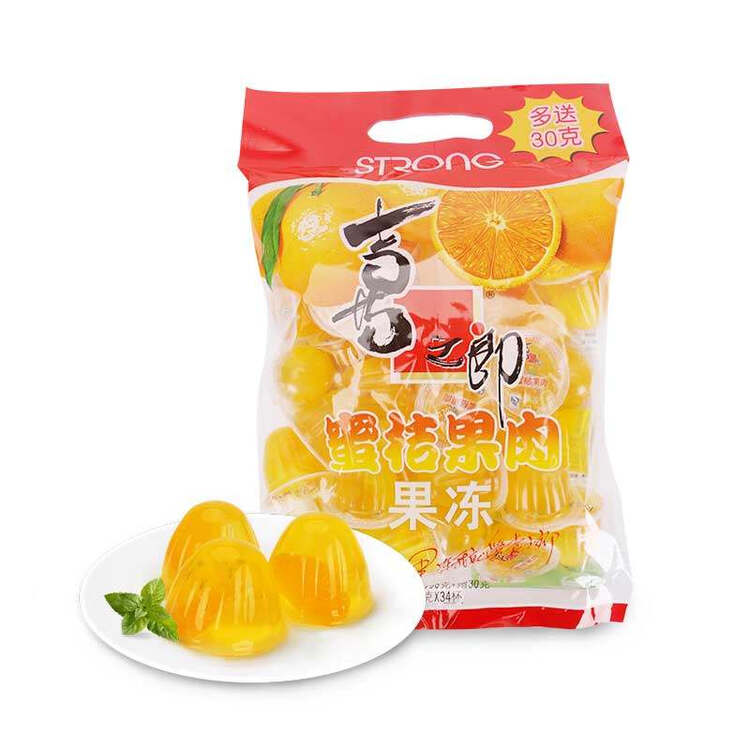 喜之郎 果冻布丁果肉果冻蜜桔味 450g/990g 蜜桔味道 蜜桔果肉果冻450