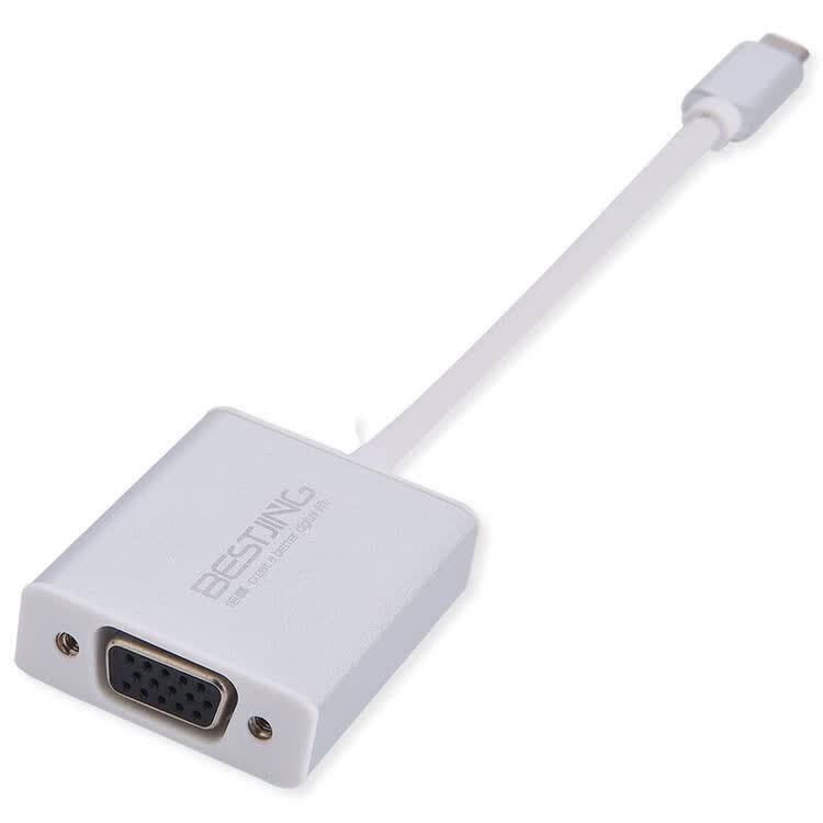 倍晶苹果电脑usb-c转换器type笔记本macbook接头pro网线vga视频hdmi
