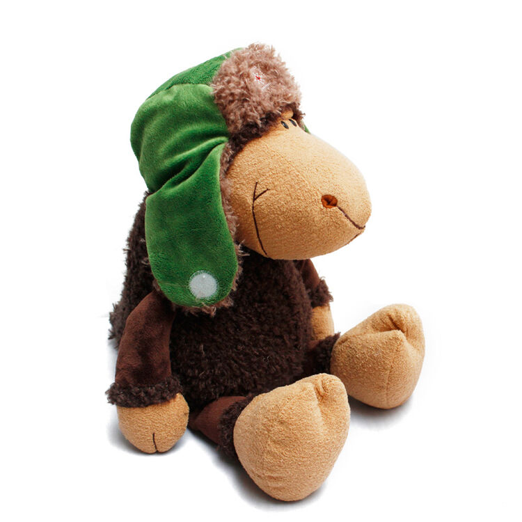 羊年吉祥物nici雷锋羊公仔抱枕毛绒玩具耳麦羊布娃娃玩偶送女友生日