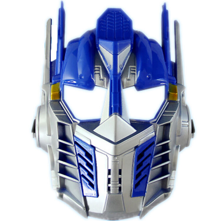 美绒绒 儿童发光擎天柱面具儿童节男孩表演化妆舞会卡通动漫变形金刚