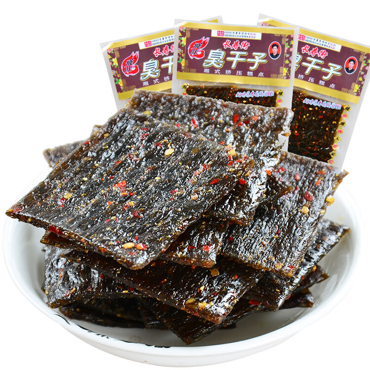 飞旺 湖南特产美味休闲零食办公室零食辣条臭干子26g 30包