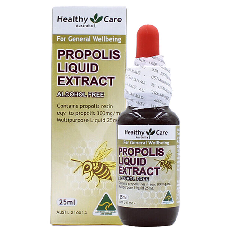 澳洲直邮进口healthycare金装自然蜂胶滴液滴剂呵护肌肤