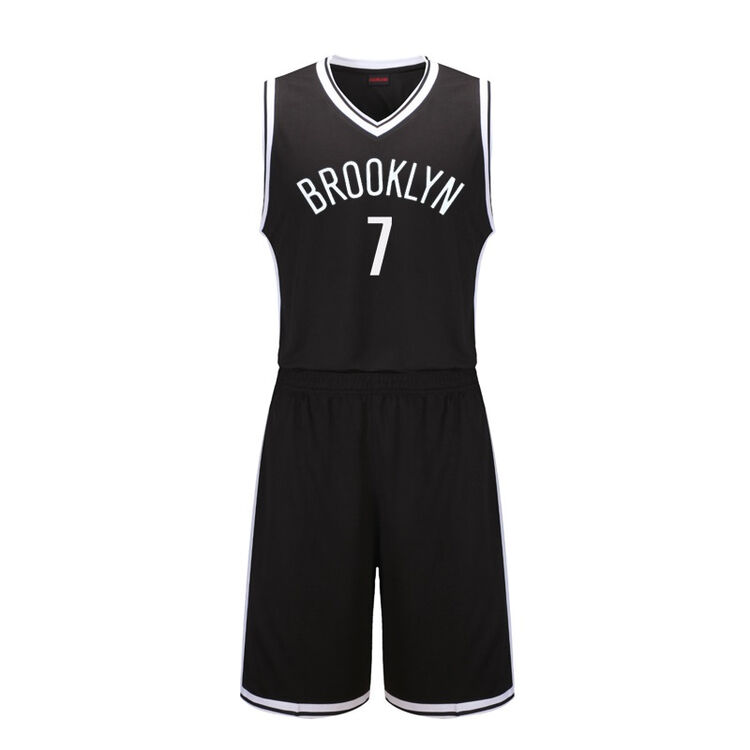 球队diy定制篮球服球衣 篮网7号林书豪-黑 l 160-165