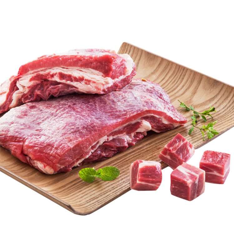 【冷鲜肉】宾西 牛腩肉 500g/袋 牛肉 谷饲牛肉