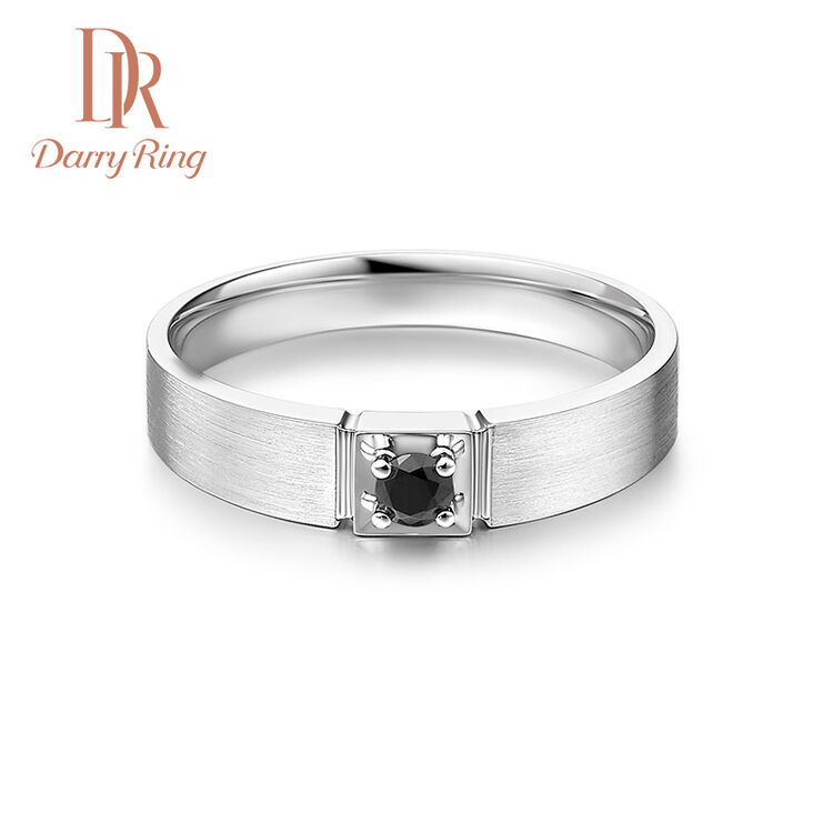 dr darry ring darryring黑骑士 钻石戒指男 20分黑钻白18k金