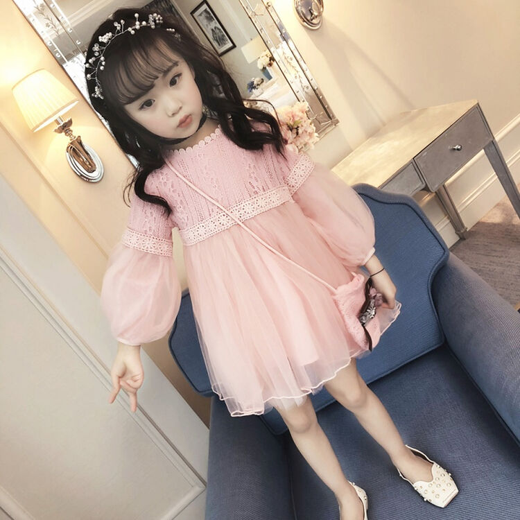 童装女童连衣裙2018新款宝宝春装纱裙蓬蓬裙小女孩裙子儿童公主裙