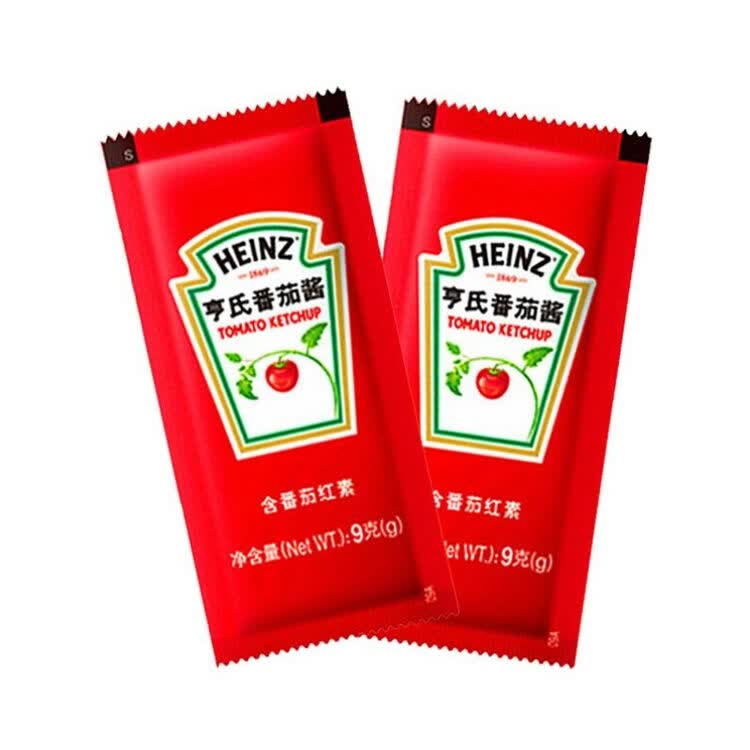 【9g亨氏番茄酱*50袋】小包沙司 肯德基kfc薯条寿司意大利面酱 9g亨氏