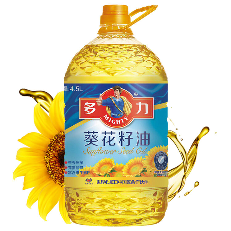 多力葵花籽油4 5l 食用油含维生素e 图片价格品牌评论 京东