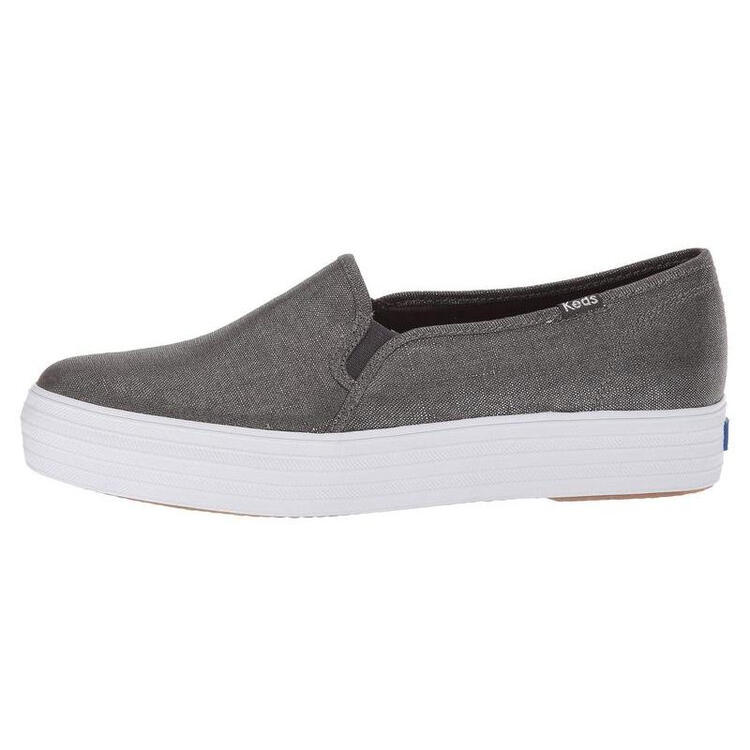 全球购keds triple decker metallic 女士休闲运动板鞋 gunmetal 标准