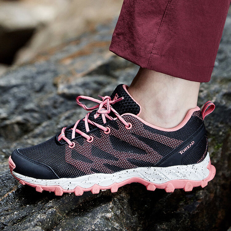 鞋女2018春夏季新款低帮轻量网布透气防滑耐磨登山鞋 kfag82055 女