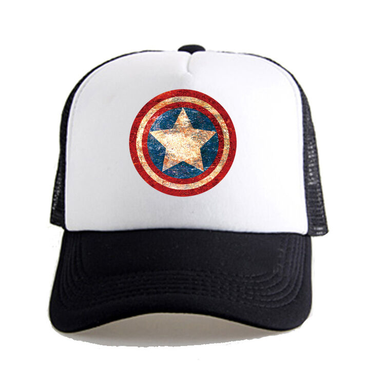 漫威美国队长棒球帽太阳帽动漫影视周边帽子男女网帽遮阳帽 美国队长