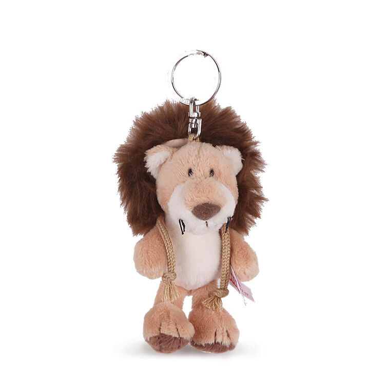 德国nici 带帽狮子钥匙扣 儿童公仔挂件 毛绒玩偶吊饰 车钥匙扣 10cm